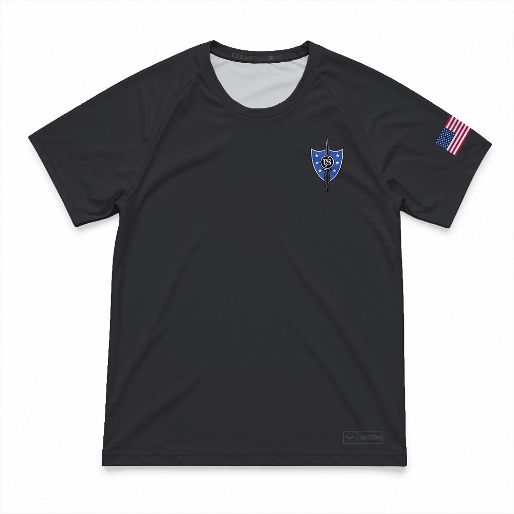 United States Secret Service - Counter Assault Team USSS CAT Gen.1 MaxDri Performance Tee, Short Sleeve, Black