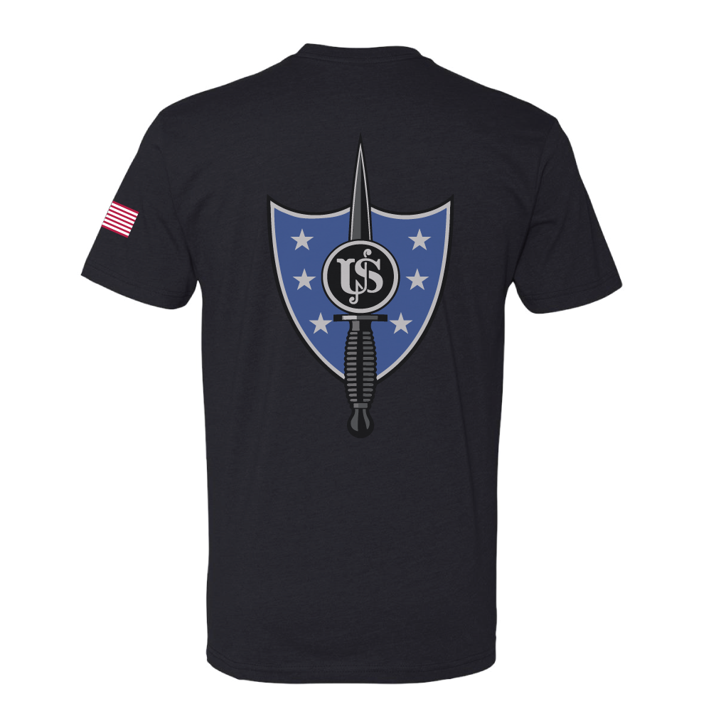 United States Secret Service - Counter Assault Team USSS CAT Unisex CVC SS Tee (6210), Black