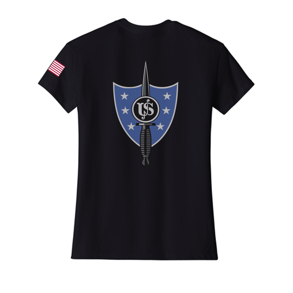 United States Secret Service - Counter Assault Team USSS CAT Women's CVC SS Tee (6610), Black