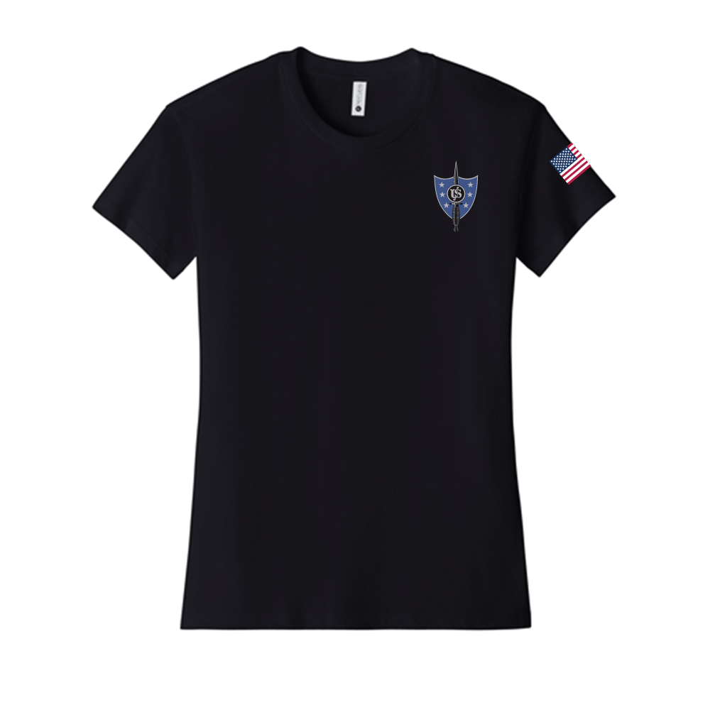 United States Secret Service - Counter Assault Team USSS CAT Women's CVC SS Tee (6610), Black