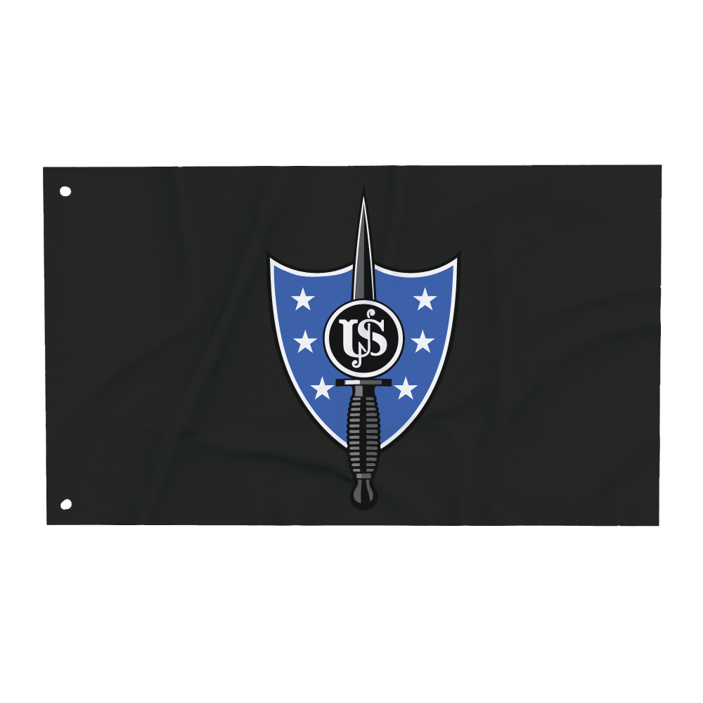 United States Secret Service - Counter Assault Team USSS CAT Wall Flag 3x5 (Horizontal), Black