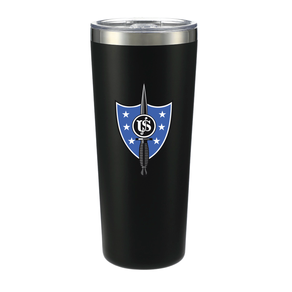 United States Secret Service - Counter Assault Team USSS CAT Thor Copper Vacuum Insulated Tumbler 22oz, Black