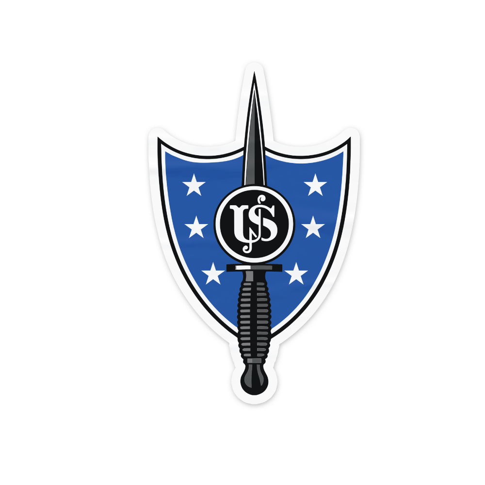 United States Secret Service - Counter Assault Team USSS CAT 4" White Sticker, White
