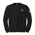 United States Secret Service - Counter Assault Team USSS CAT Midweight Cotton Fleece Crewneck (SS3000), Black