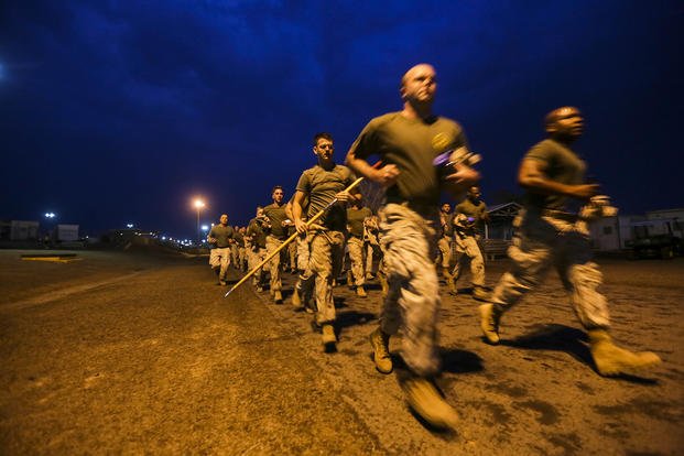 Nighttime marine run